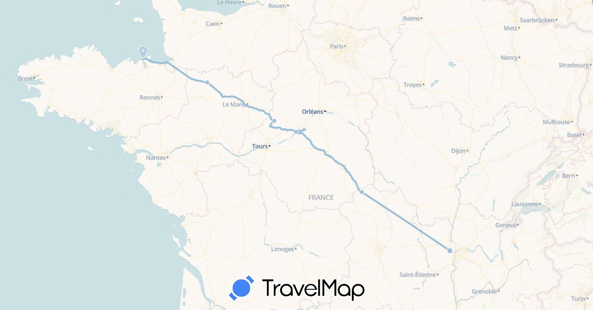 TravelMap itinerary: driving, goudenhooft in France (Europe)