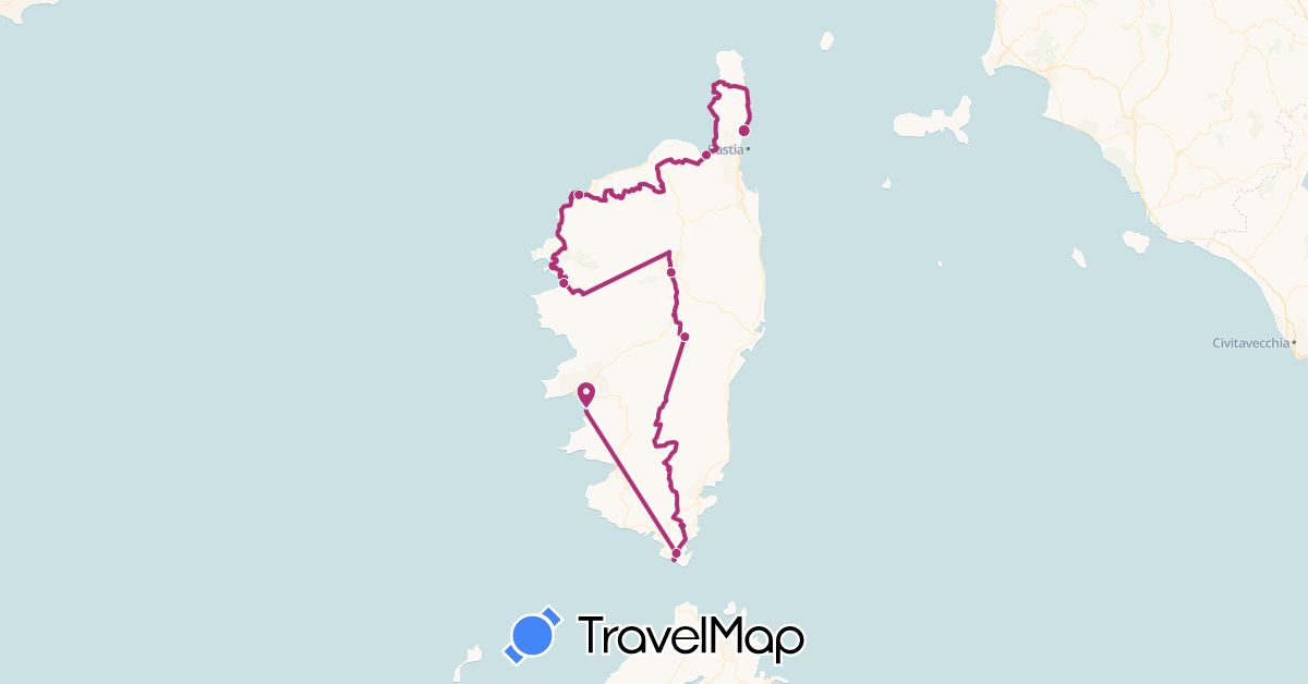 TravelMap itinerary: christian & laurence surugue