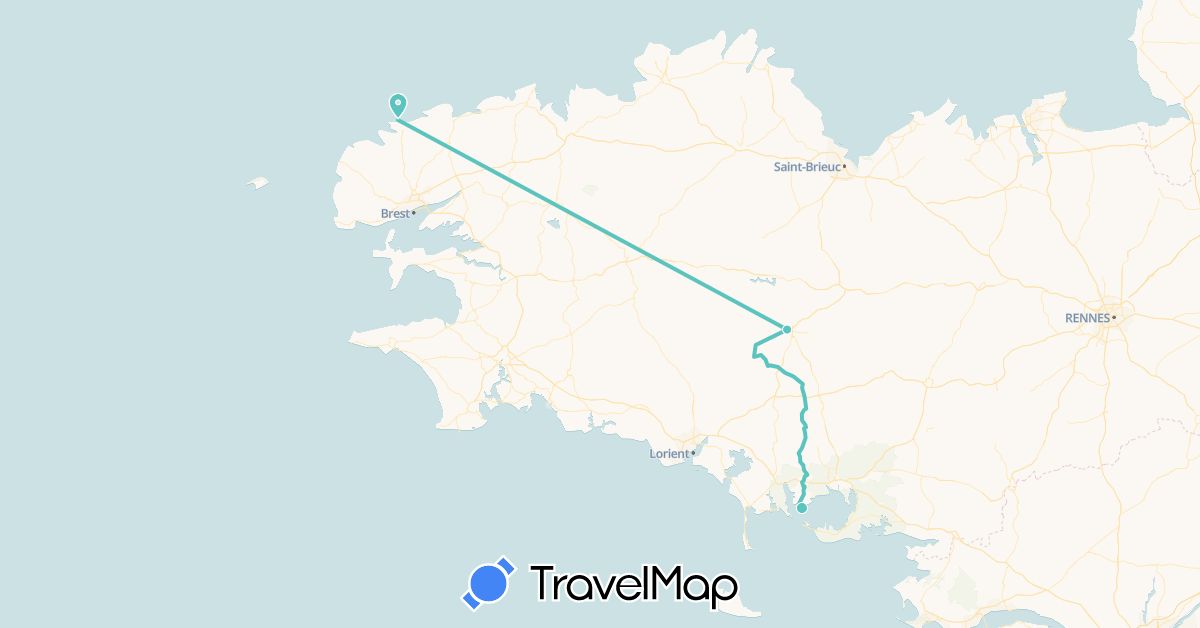 TravelMap itinerary: dominique epitalon